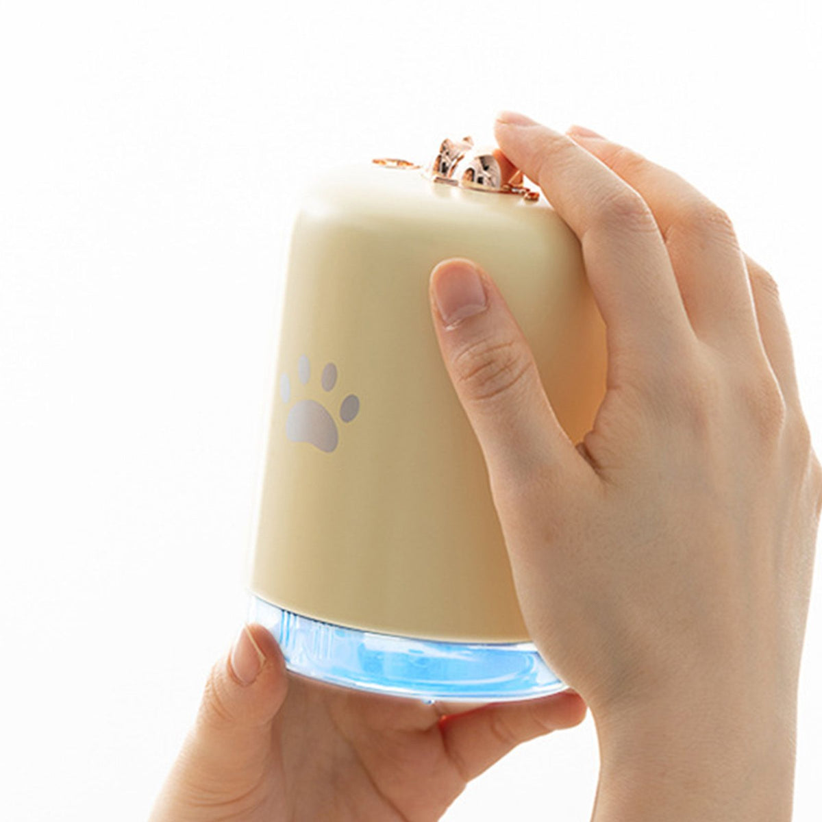 Cool Mist Humidifier USB Power Supply Portable Aromatherapy Mist Humidifier for Office Yellow
