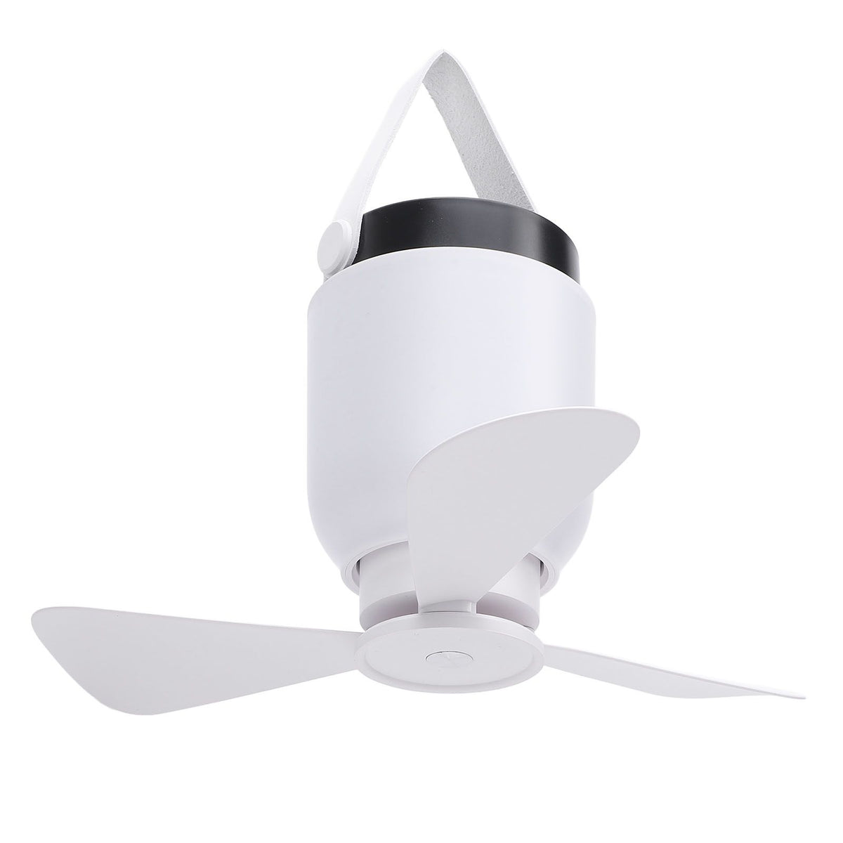 USB Rechargeable Ceiling Fan Quiet Remote Control Ceiling Camping Fan with LED Lamp for Bedroom