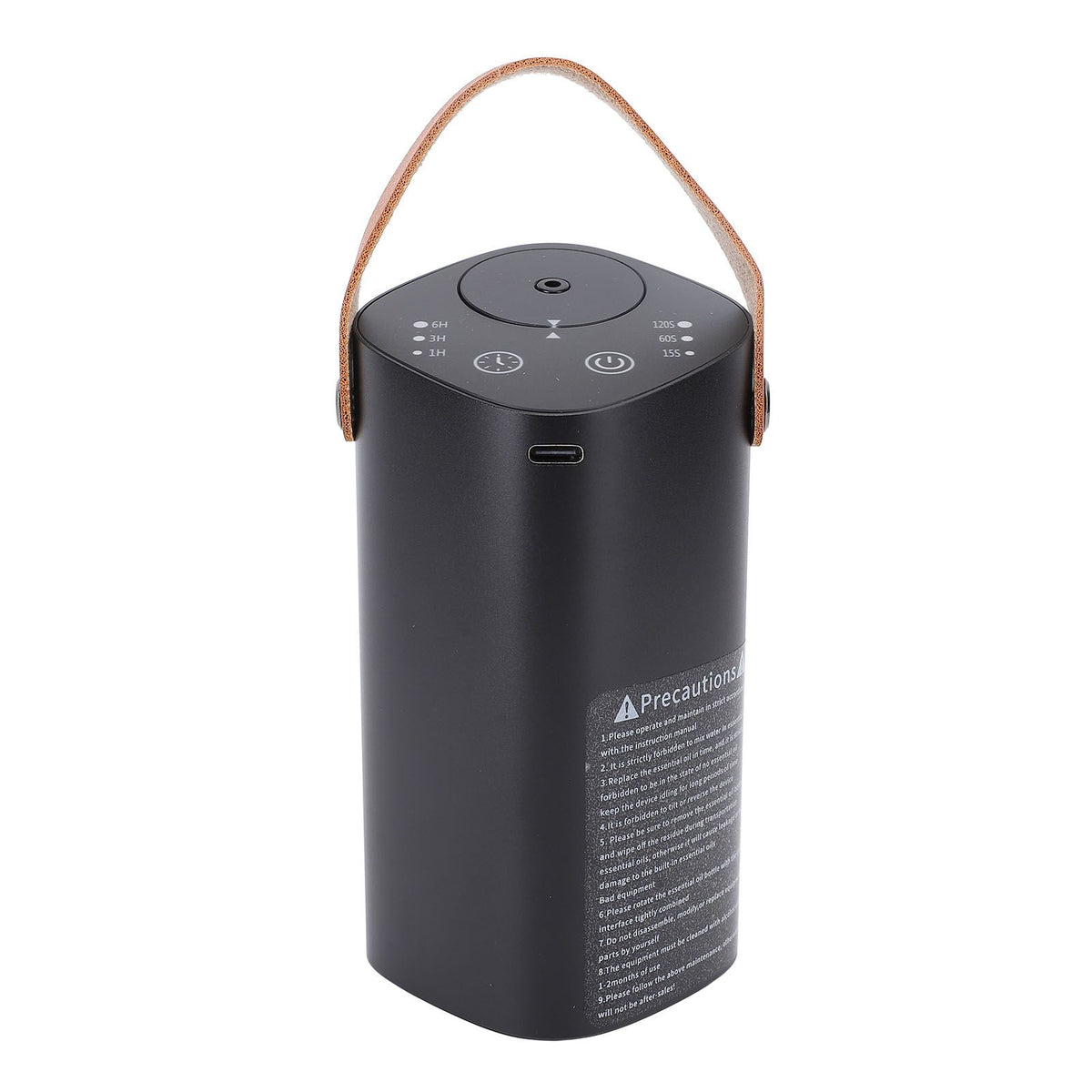 Waterless Essential Oil Diffuser Aluminum Quiet Portable Car Fragrance Diffuser Aromatherapy Machine with Timer for Bedroom Office