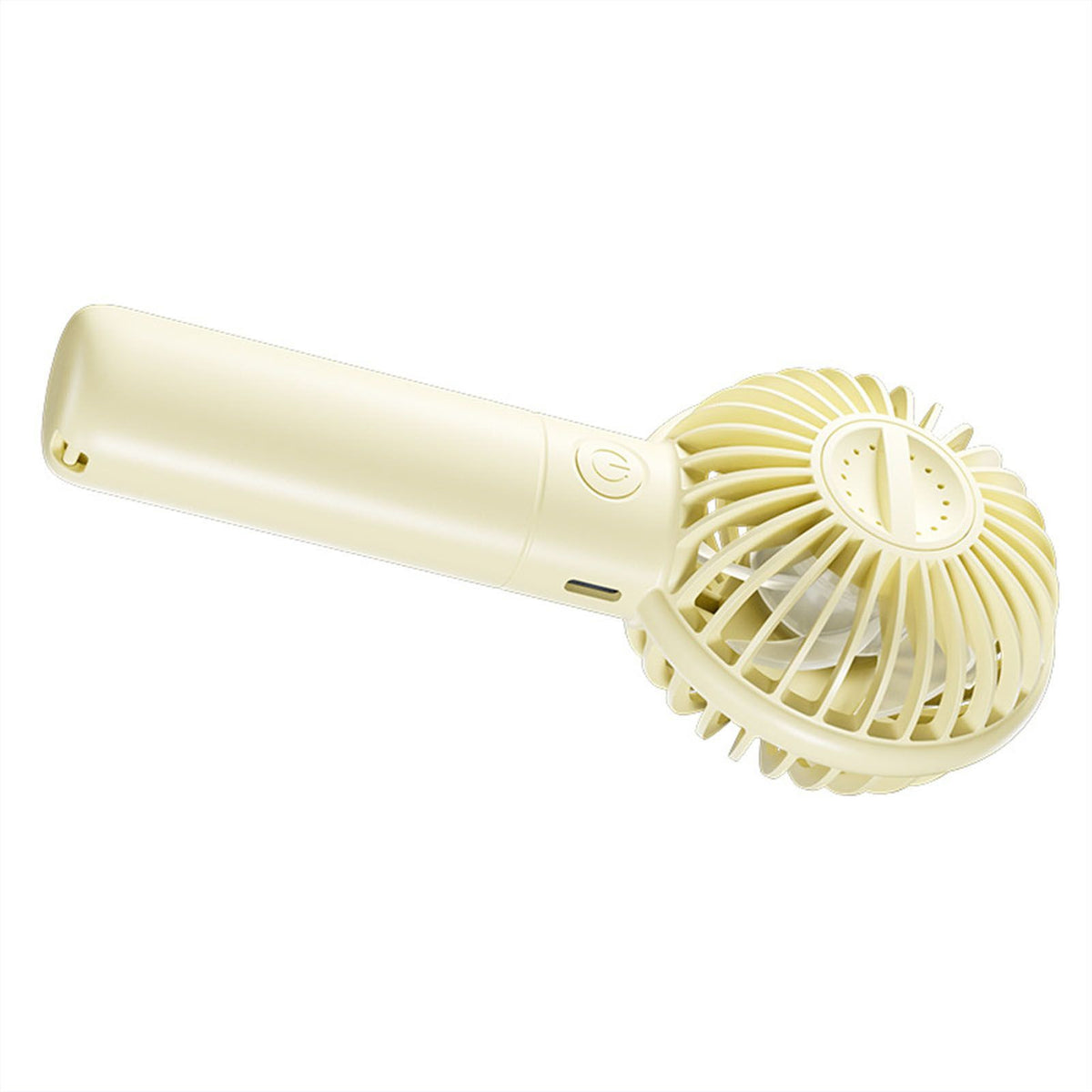 Portable Handheld Fan Quiet USB Rechargeable Multiple Speed Settings Handheld Pocket Fan for Students Yellow
