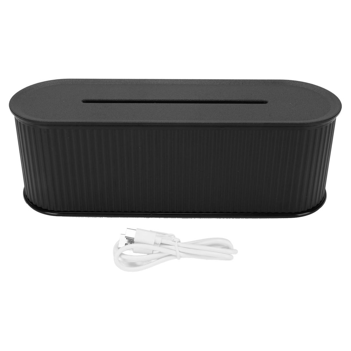 Scent Diffuser Desktop Humidifier Essential Oil Fragrance Machine for Bedroom Office 7 Colors Flame Timing Function Black
