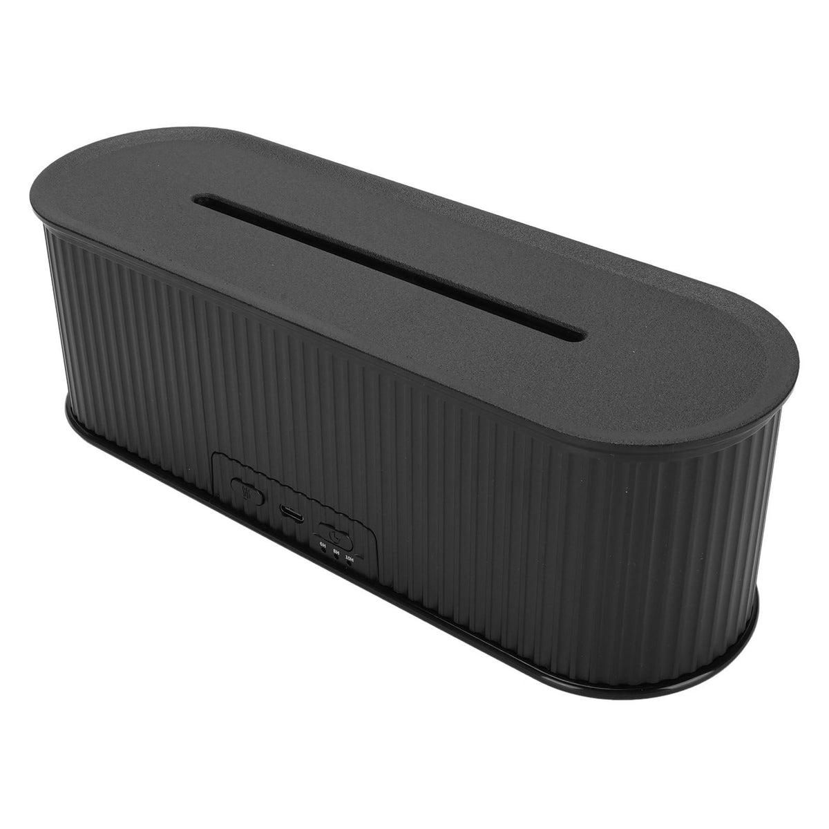 Scent Diffuser Desktop Humidifier Essential Oil Fragrance Machine for Bedroom Office 7 Colors Flame Timing Function Black