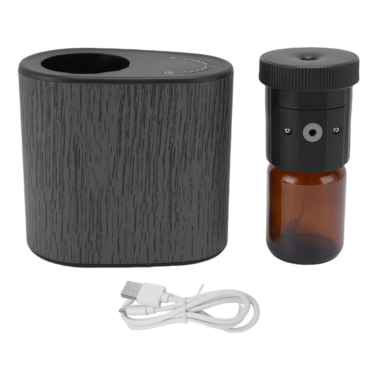 Waterless Essential Oil Diffuser Smart App Control Low Noise Leakproof 60ML Scent Diffuser for Home Car Office Black