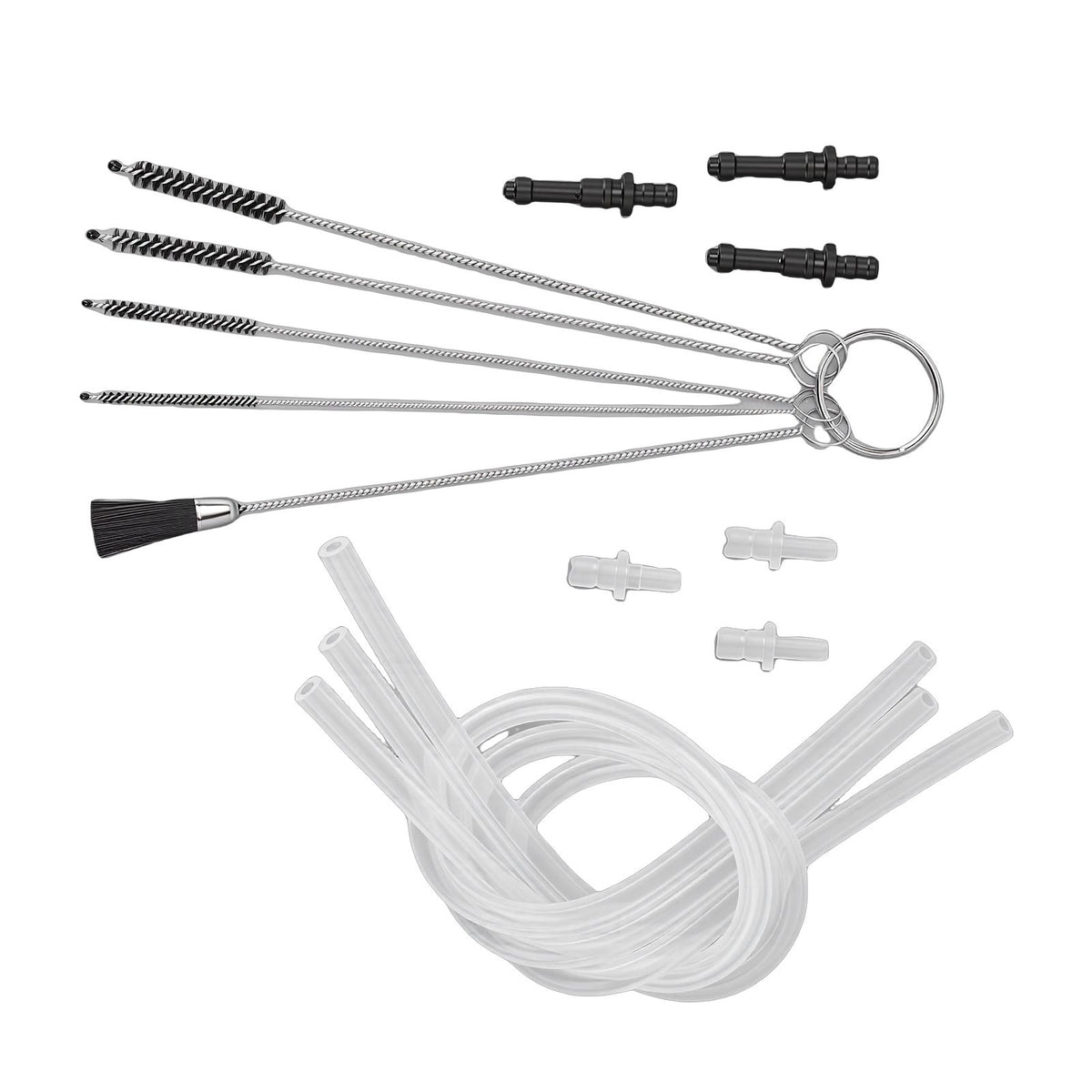 Milk Tube Hose Set Fit for Jura Fully Automatic Coffee Machine Coffee Milk Tubes with Connectors Hose Brushes Type A