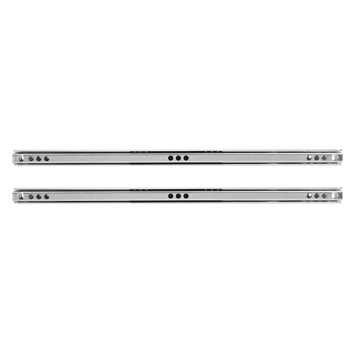2Pcs/Set 342x17mm Cold Rolled Steel Drawer Rail Ball Bearing Slide for Cabinet Sideboard