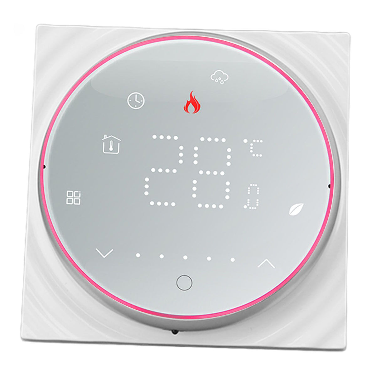 Wireless Thermostat LED Screen High Temperature Control Accuracy Programmable Smart Thermostat for Home Electric Heating AC 95 to 240V
