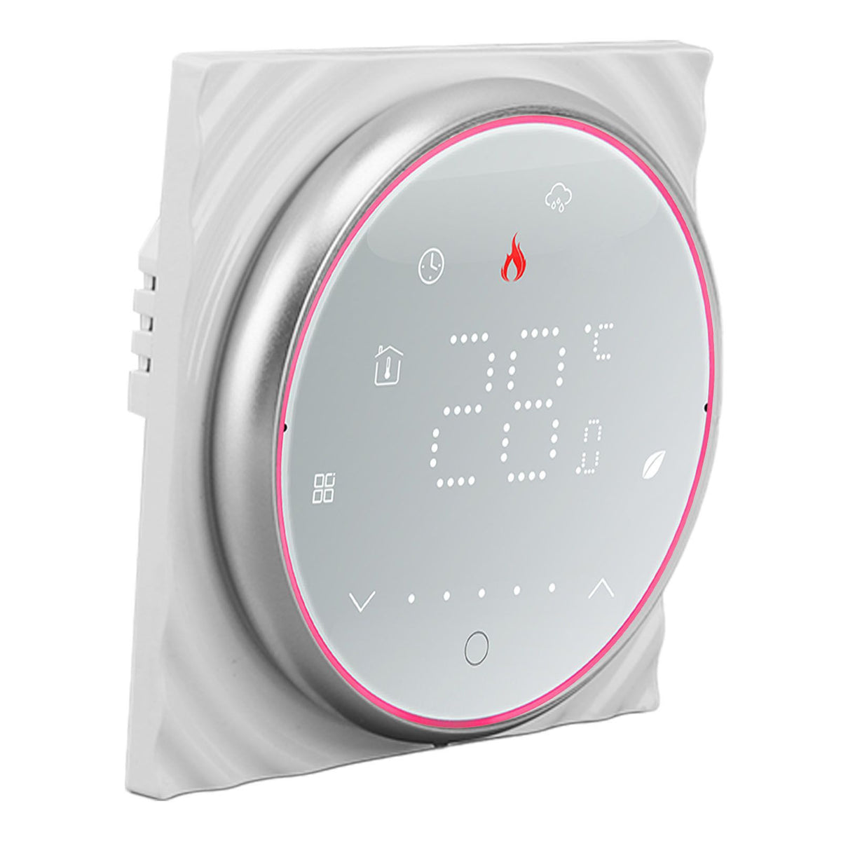 Wireless Thermostat LED Screen High Temperature Control Accuracy Programmable Smart Thermostat for Home Electric Heating AC 95 to 240V