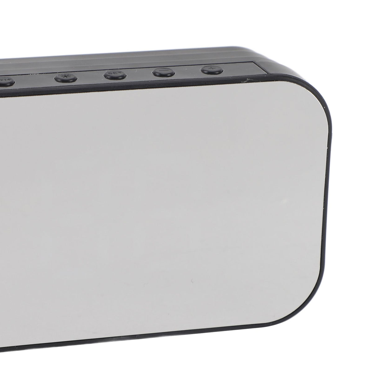Bluetooth Speaker Alarm Clock Retro Small Multi Functional Desk Subwoofer Mirror Digital Clock for Bedroom