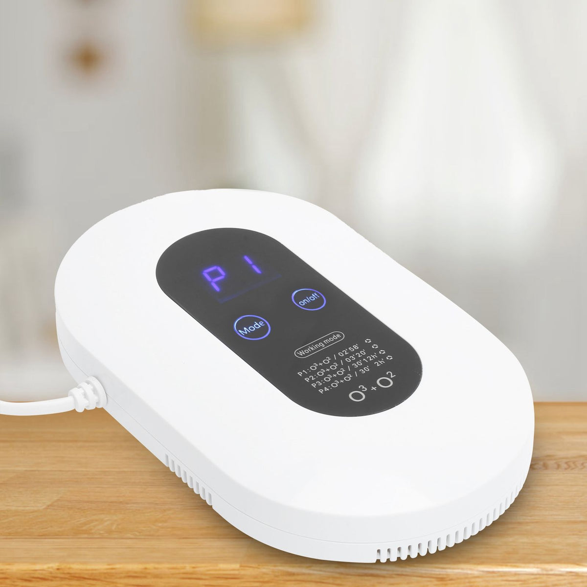 Air Purifier Ozone Odor Removal Ionizer Generator for Bedroom Kitchen Bathroom -