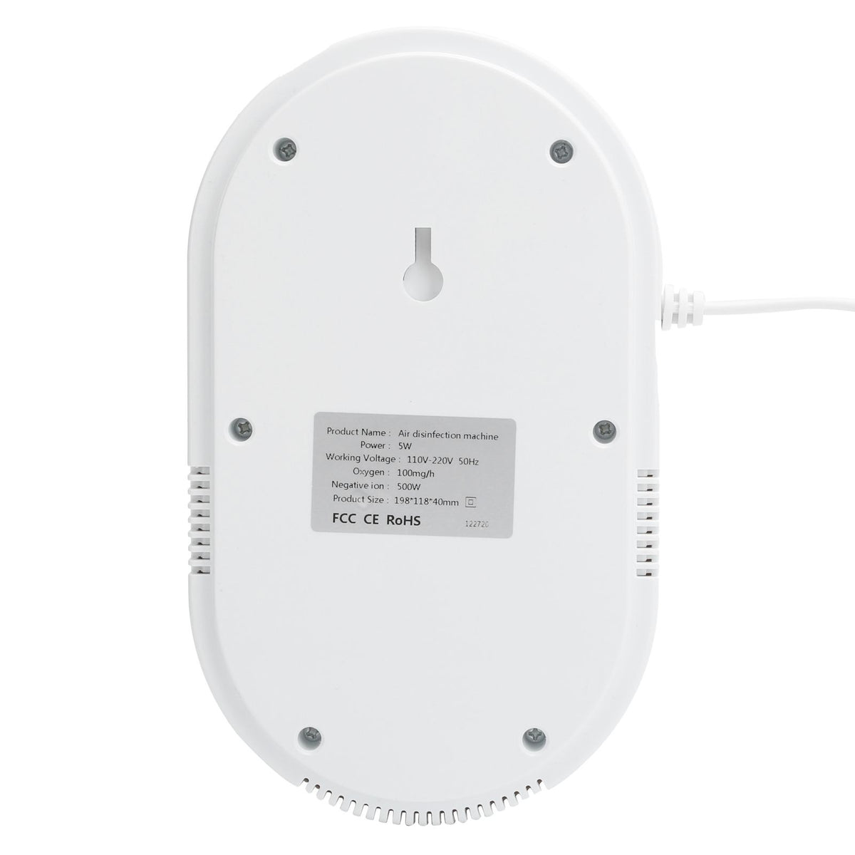 Air Purifier Ozone Odor Removal Ionizer Generator for Bedroom Kitchen Bathroom -