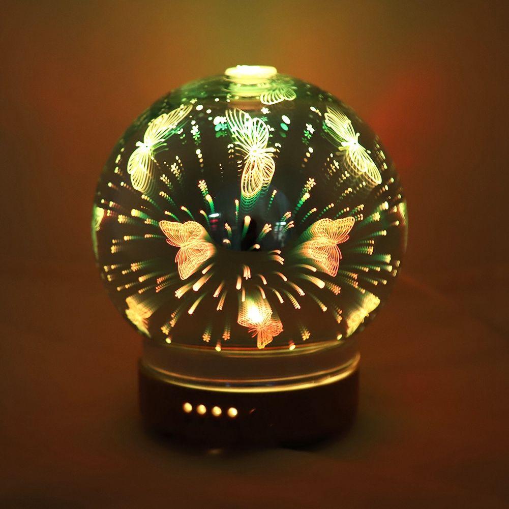 100ml Ultrasonic Aromatherapy Aroma Diffuser Humidifier LED Night Light
