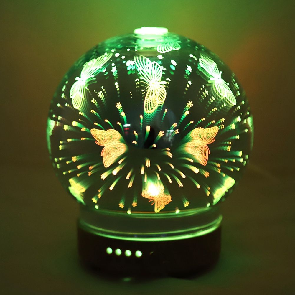 100ml Ultrasonic Aromatherapy Aroma Diffuser Humidifier LED Night Light