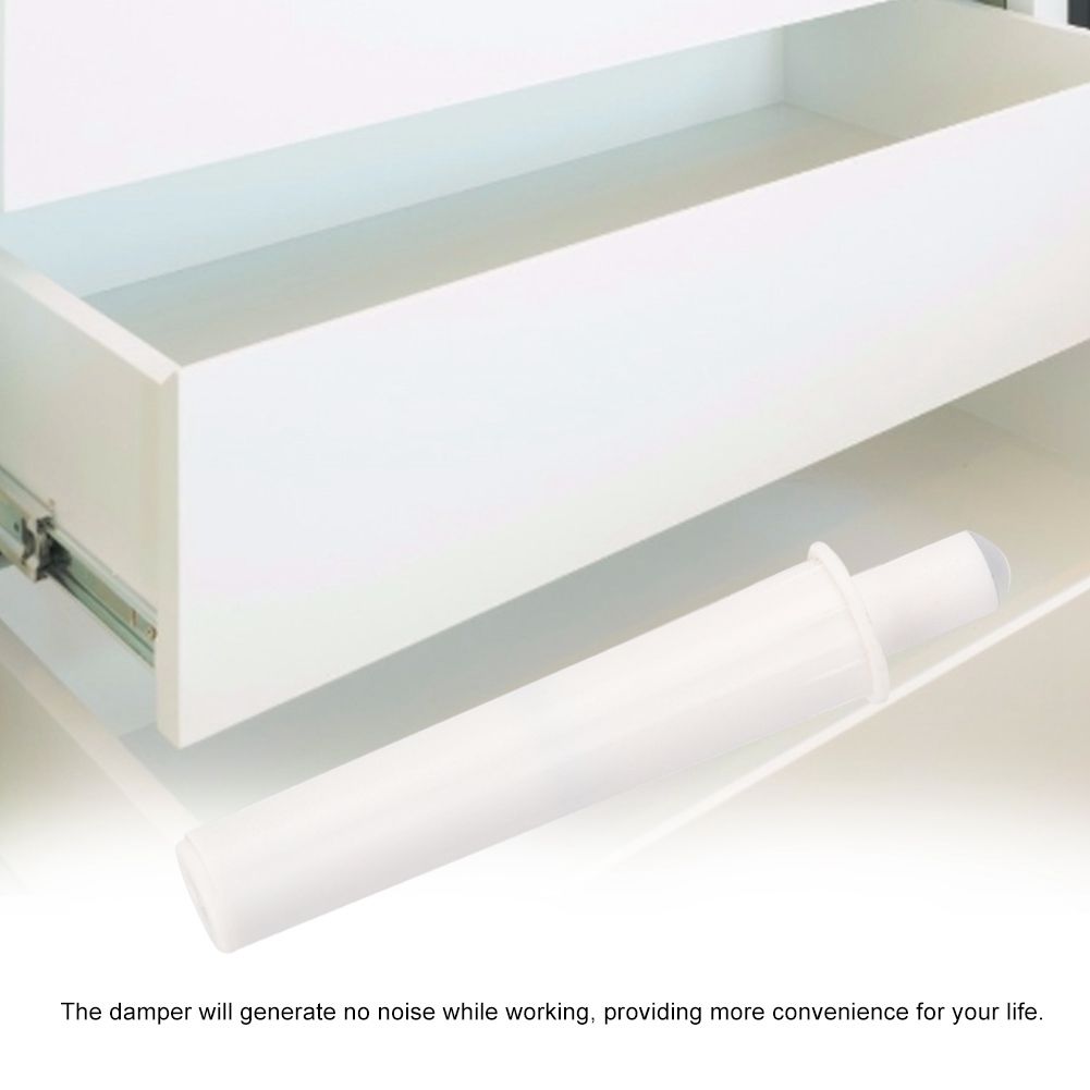 10pcs Cupboard Cabinet Drawer Closet Close Door Stopper Quiet Damper White