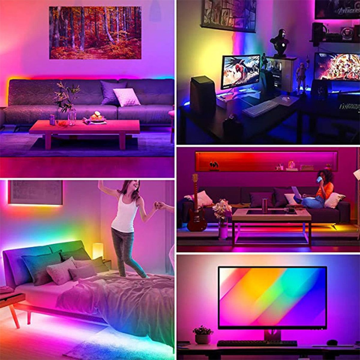 RGB Light Strip Desktop Ambience 5V Phantom USB Light Strip