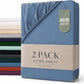 Hotel Quality Fitted sheets - 2 Piece Fitted sheets  -Breathable Bedding - Wrinkle, Fade, Stain Resistant- 26inch/40cm Deep Pocket Fitted Bed Sheet-Wrinkle and Fade Resistant,(Ocean,Super King)