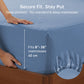 Hotel Quality Fitted sheets - 2 Piece Fitted sheets  -Breathable Bedding - Wrinkle, Fade, Stain Resistant- 26inch/40cm Deep Pocket Fitted Bed Sheet-Wrinkle and Fade Resistant,(Ocean,Super King)