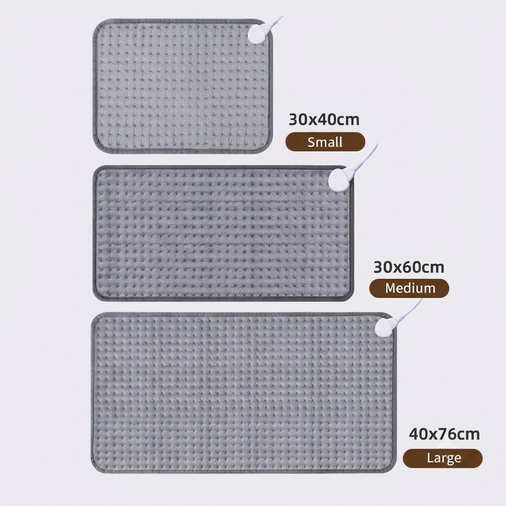 Multifunctional Electric Heating Pad with Adjustable Temperature Control, Soft Flannel Fabric for Shoulder, Neck, Back, and Leg Relief, Ideal for Home and Office Use (L)