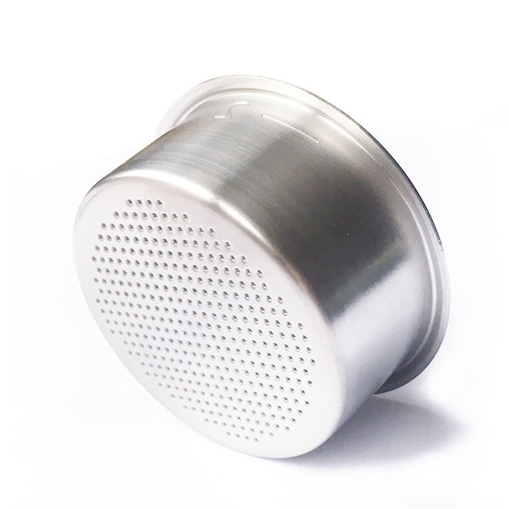 51mm Filter Basket Stainless Steel Portafilter Basket Espresso Handle Basket Compatible with  Espresso Maker,Double Cup Filter Basket Replacement(2 Cup)