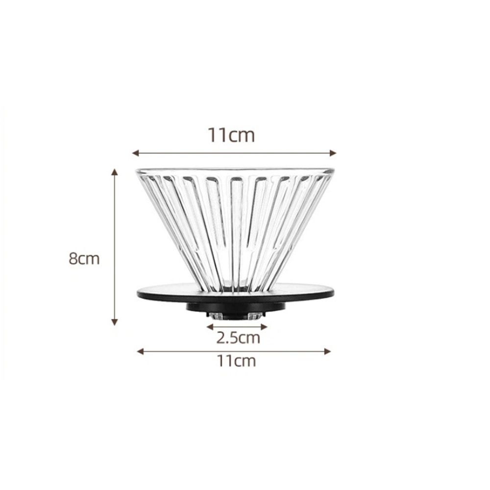 Immersion Pour Over Dripper, Glass Coffee Maker with One-Switch Control for French Press & Drip Styles, Beginner-Friendly All-in-One Brewing System