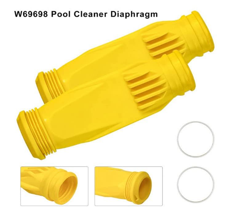 Pool Cleaner Diaphragm with Retaining Ring , Sturdy, Flexible, Durable with Retaining Ring Replacement for Zodiac Baracuda - 2 Pack