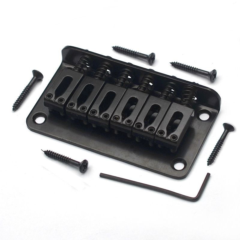 Fixed Hardtail Bridge Non-tremolo Electric Guitar Bridge for 6 String Fender  Guitar Replacement,78*42MM