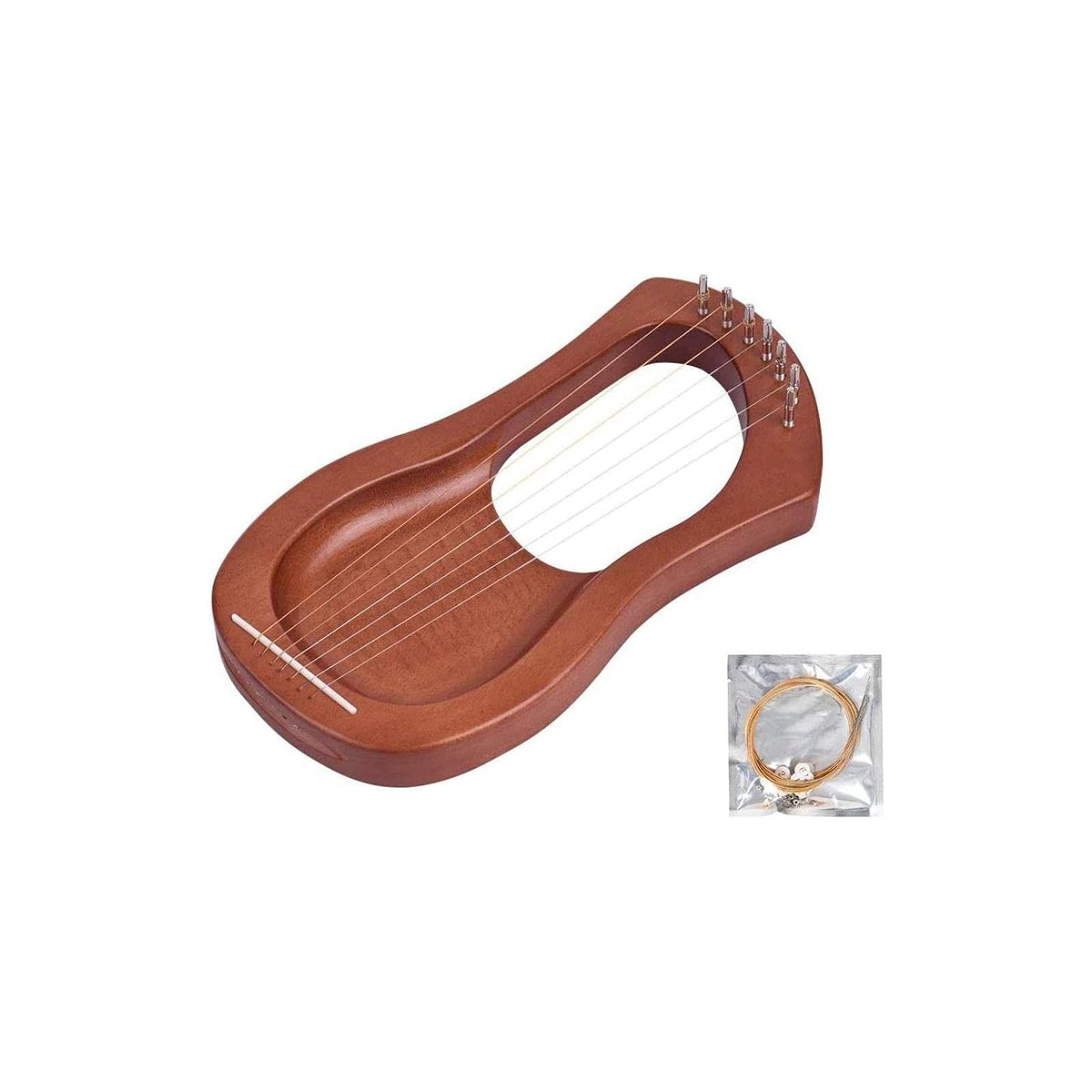 7pcs Lyre Harp String Replacement Metal String Musical Instrument Accessories for Lyre Harp