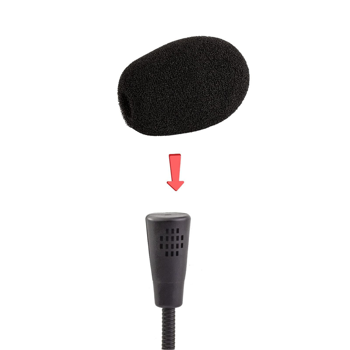 Replacement for Game Headset Microphone Windscreen Mic Boom Foam Cover, Lapel Headset Microphone Windscreen Foam Cover，3-Pack