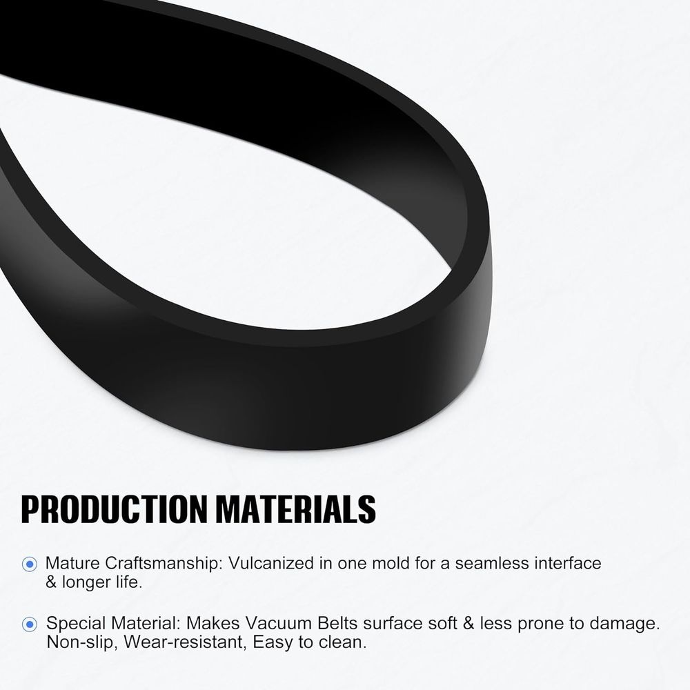 1604895 Vacuum Belts Compatible with  Vacuum Cleaner,Replacement Belt Parts for  Upright Vacuum Cleaner (2 )