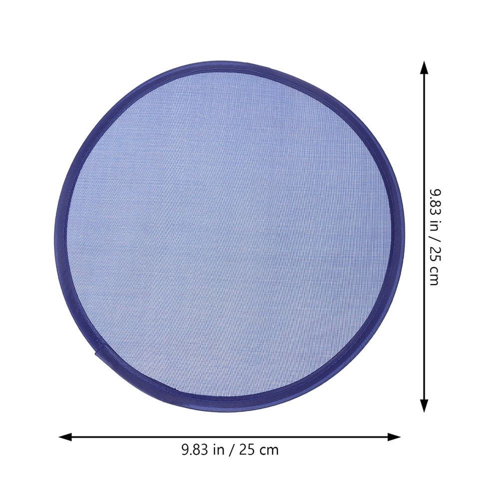 Portable Foldable Handheld Fan Lightweight Cooling Fan with Storage Bag Compact Round Design