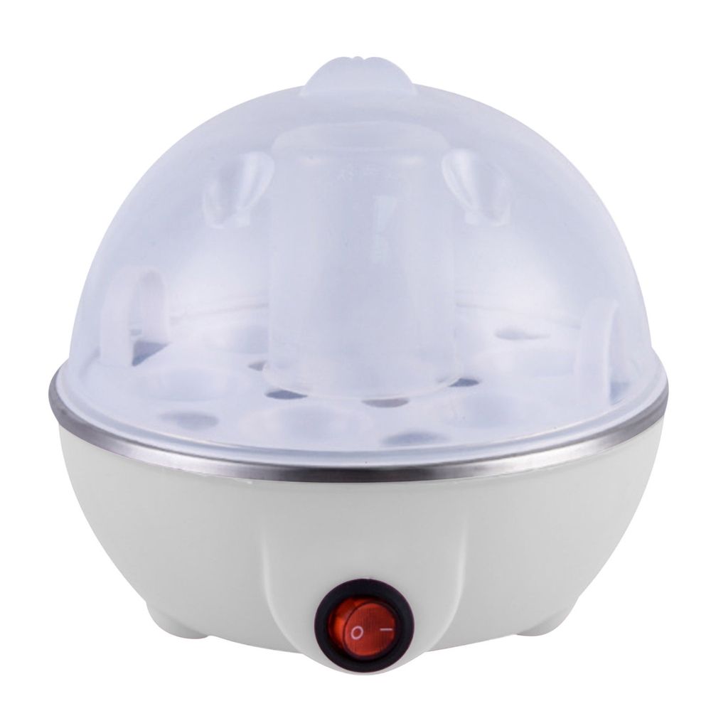 Electric Egg Cooker Multifunction Steam Boiler Automatic Shut Off Portable Steamer for Hard Soft Poached Eggs Omelets with 7 Egg Capacity 350W ABS Stainless Steel