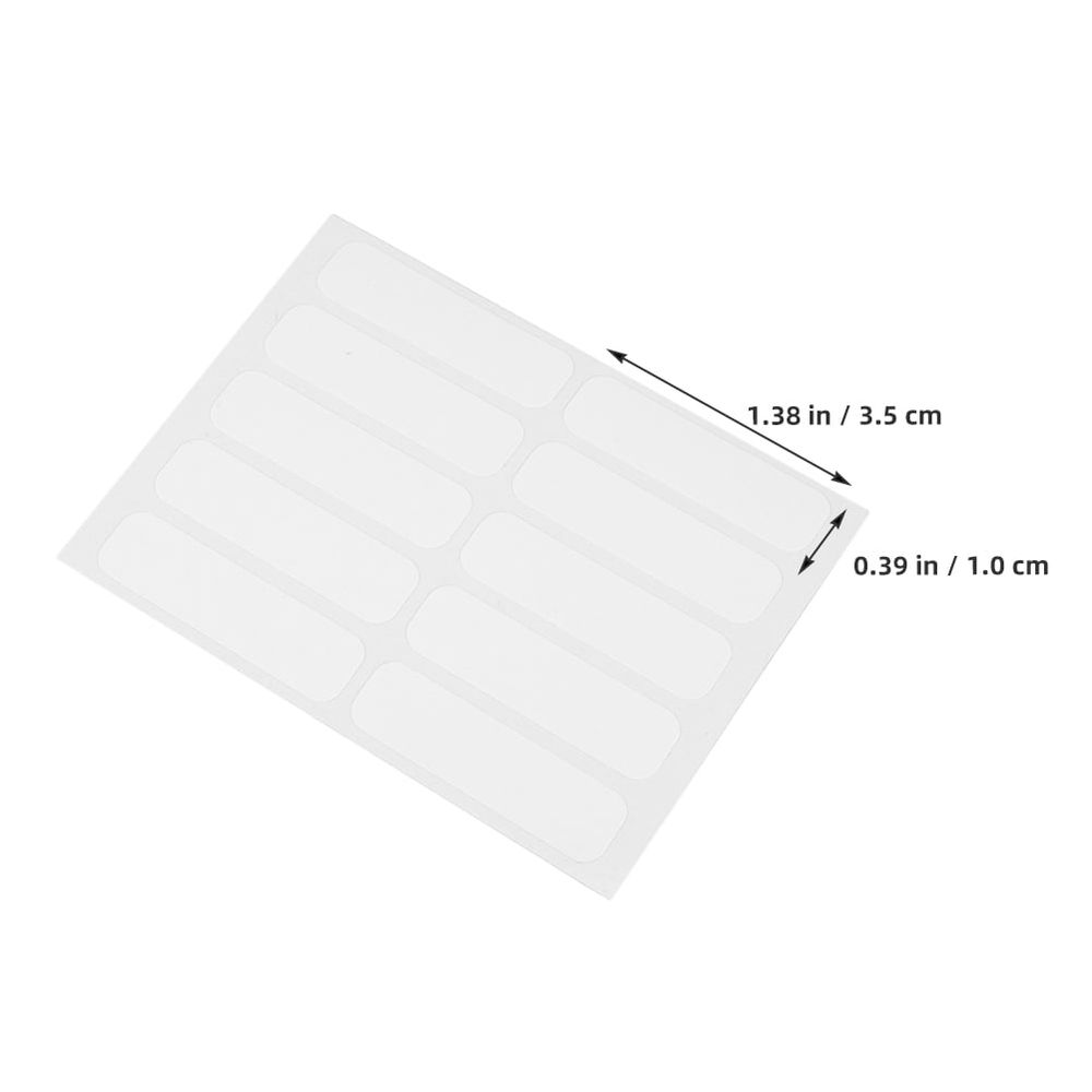 200Pcs No Iron Clothing Fabric Labels Writable White Stickers for Laundry and Camping Gear