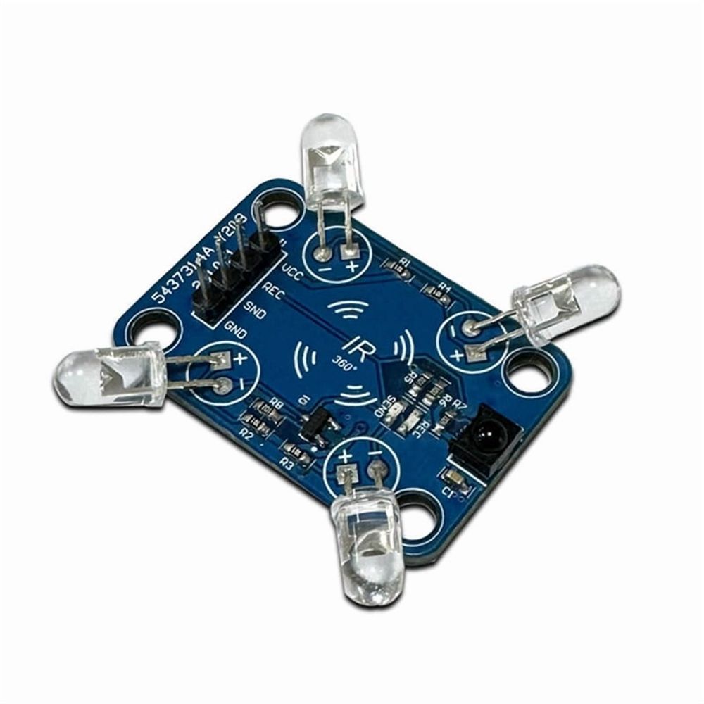 2X Infrared Transmitter-Receiver 360° Infrared Signal Transmission Without Dead Angle Multi-Functional Convenient Module
