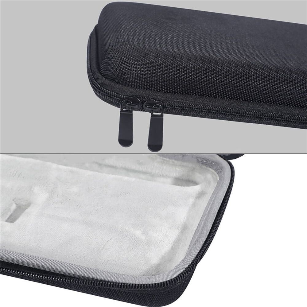 Black Hard Protective Keyboard Case with Shockproof Plastic Cover and Zipper for Keyboard Storage