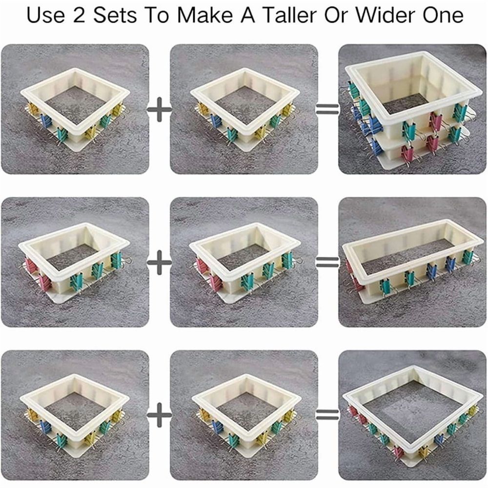 2X Adjustable Mold Housing Kit for Silicone Molds Making,Reusable Housing Frame
