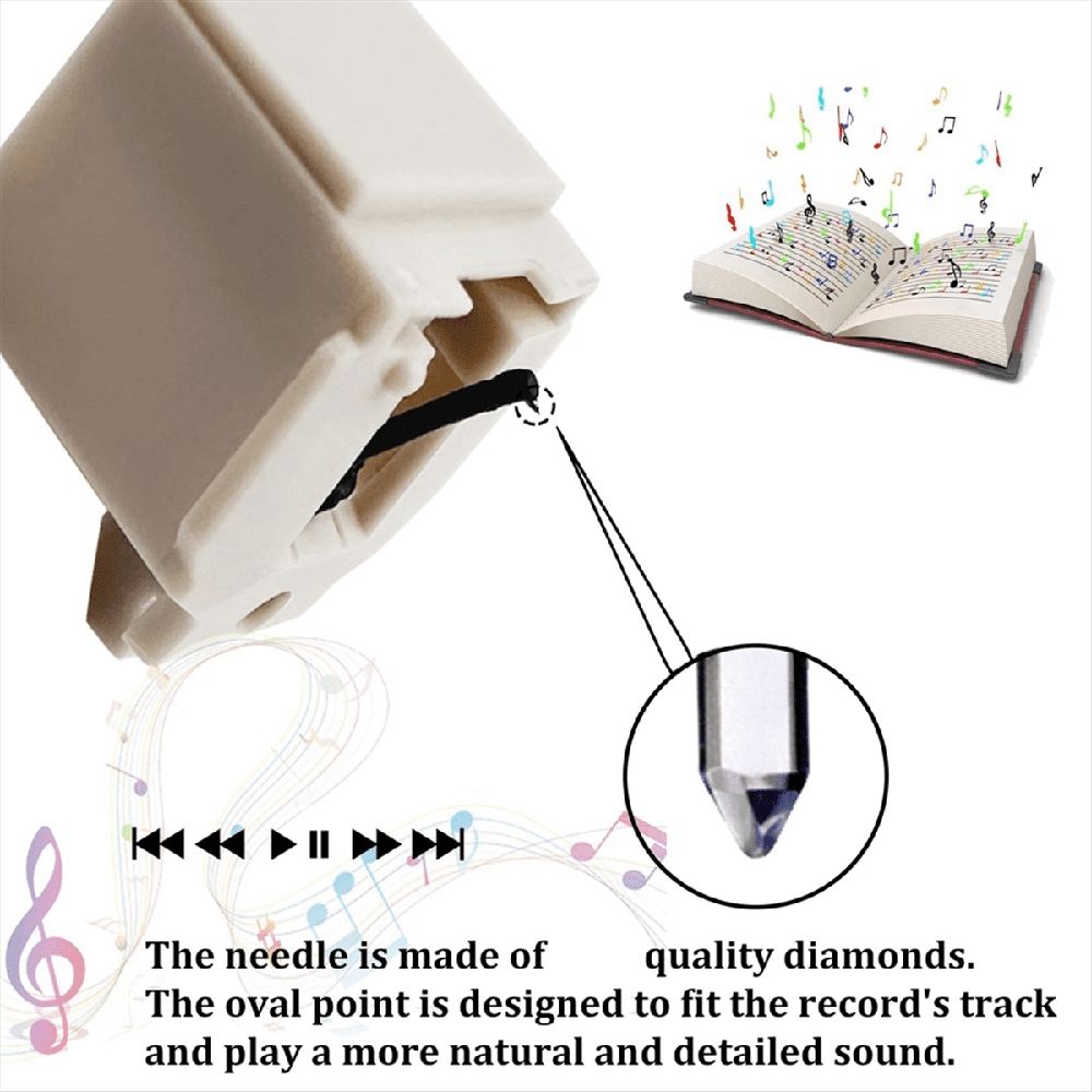 2Pcs Replace Stylus ATN3600L Vinyl Record Player Needle for AT-LP60
