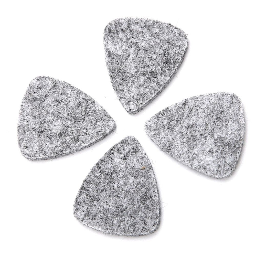 10Pcs High Quality Wool Felt Picks Plectrums 3mm for Guitar Ukulele(Grey)