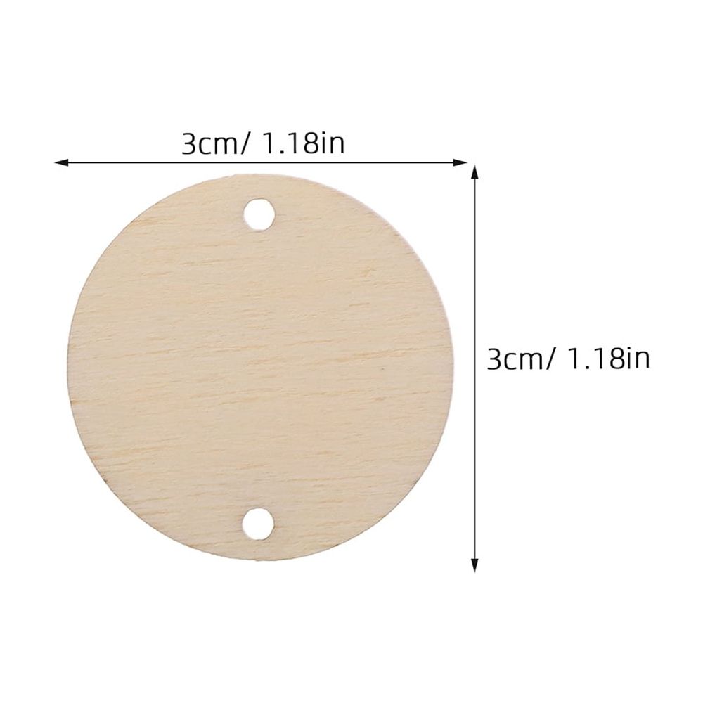 Small Round Wood Discs Wooden Discs 100pcs for Craft Projects
