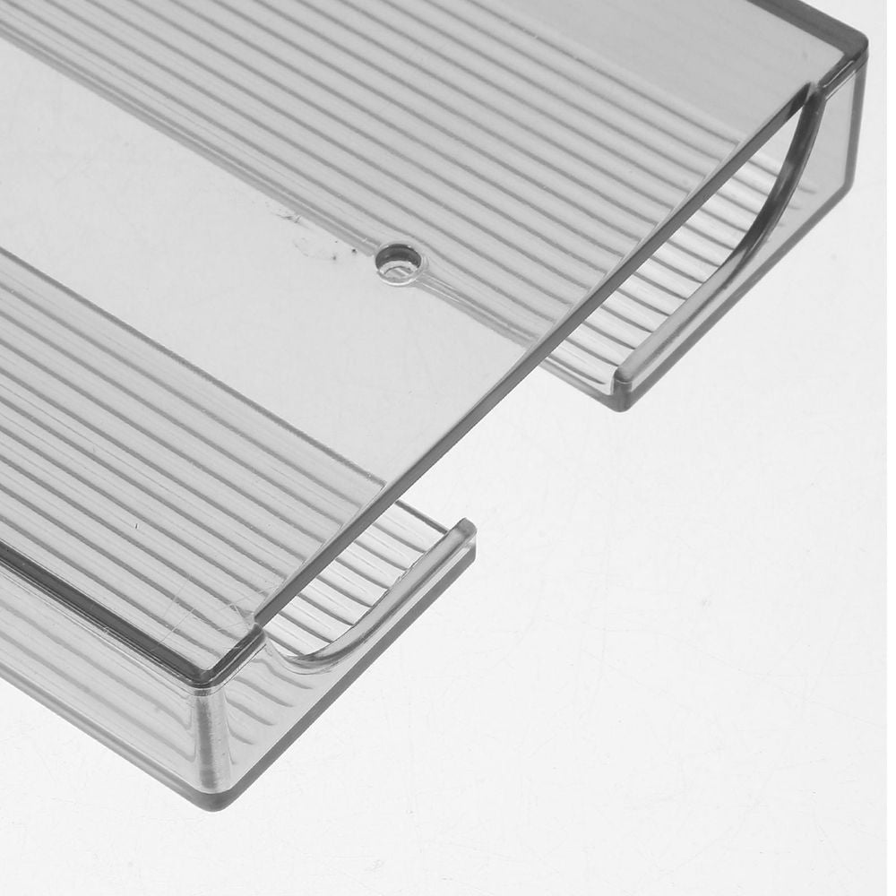 2Pcs Under Shelf Stemware Storage Rack Plastic Glassware Drying Organizer for Home Kitchen Grey