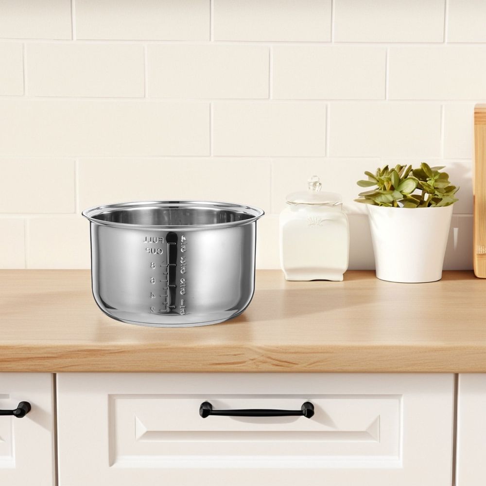 Plated Stainless Steel Inner Pot for Rice Cooker, and Versatile Cooking Accessory