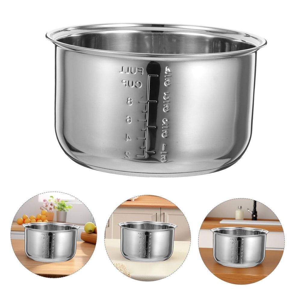 Plated Stainless Steel Inner Pot for Rice Cooker, and Versatile Cooking Accessory