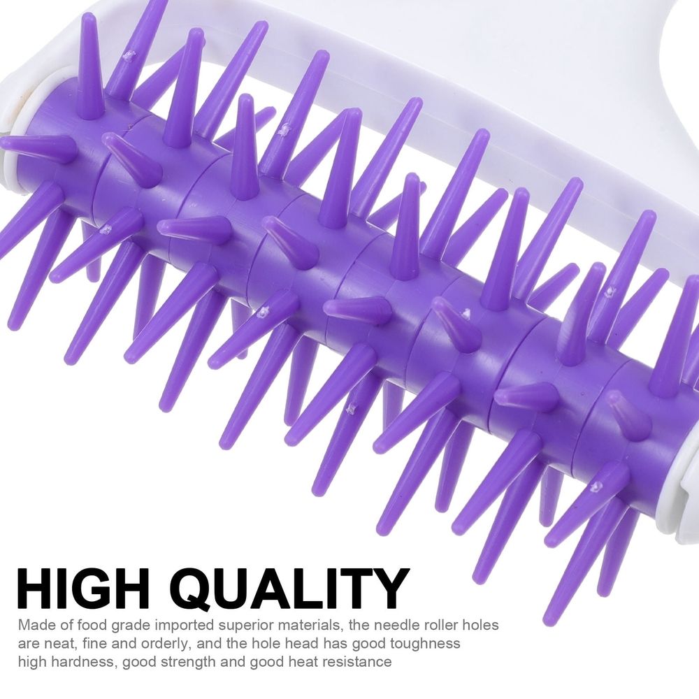 1Pc Purple Pizza Hole Puncher with Strong Needle Wheel for Dough