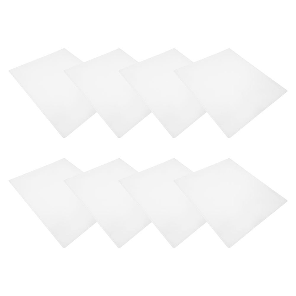 8Pcs Clear Plastic Card Sleeves Flexible Photo Sleeve Protectors for Home and Studio