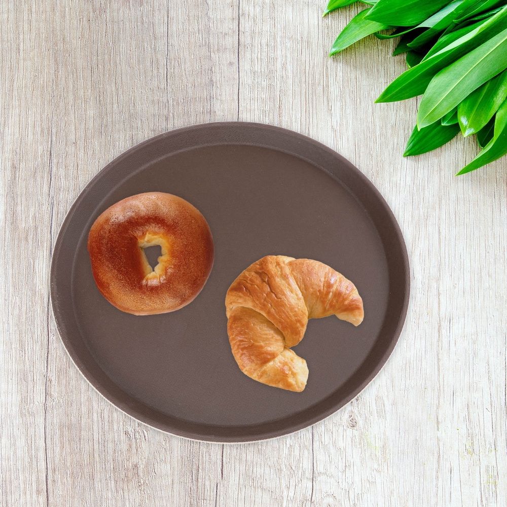 Brown mine Food Serving Tray for Hotels Simple and Elegant