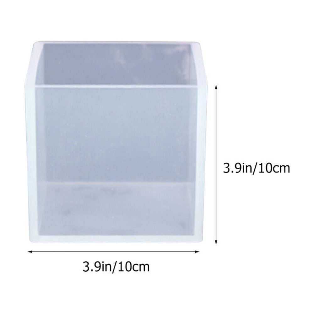 5pcs Silicone Cube Mould for DIY Art Crafts Smooth Flat Interior