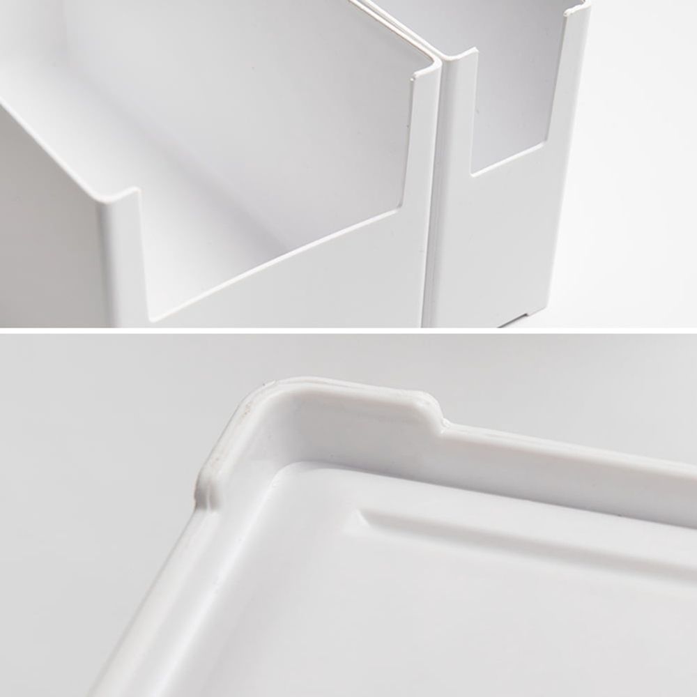 Cabinet Organizer White Plastic Chopstick Holder for Kitchen Use
