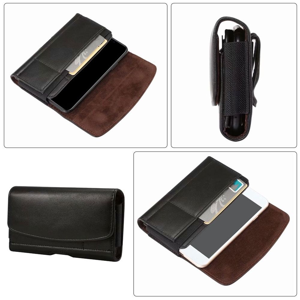 Phone Case with Belt Clip Holder Fits 5.7 to 6.5 Inch Smartphones for Secure Storage and Easy Access