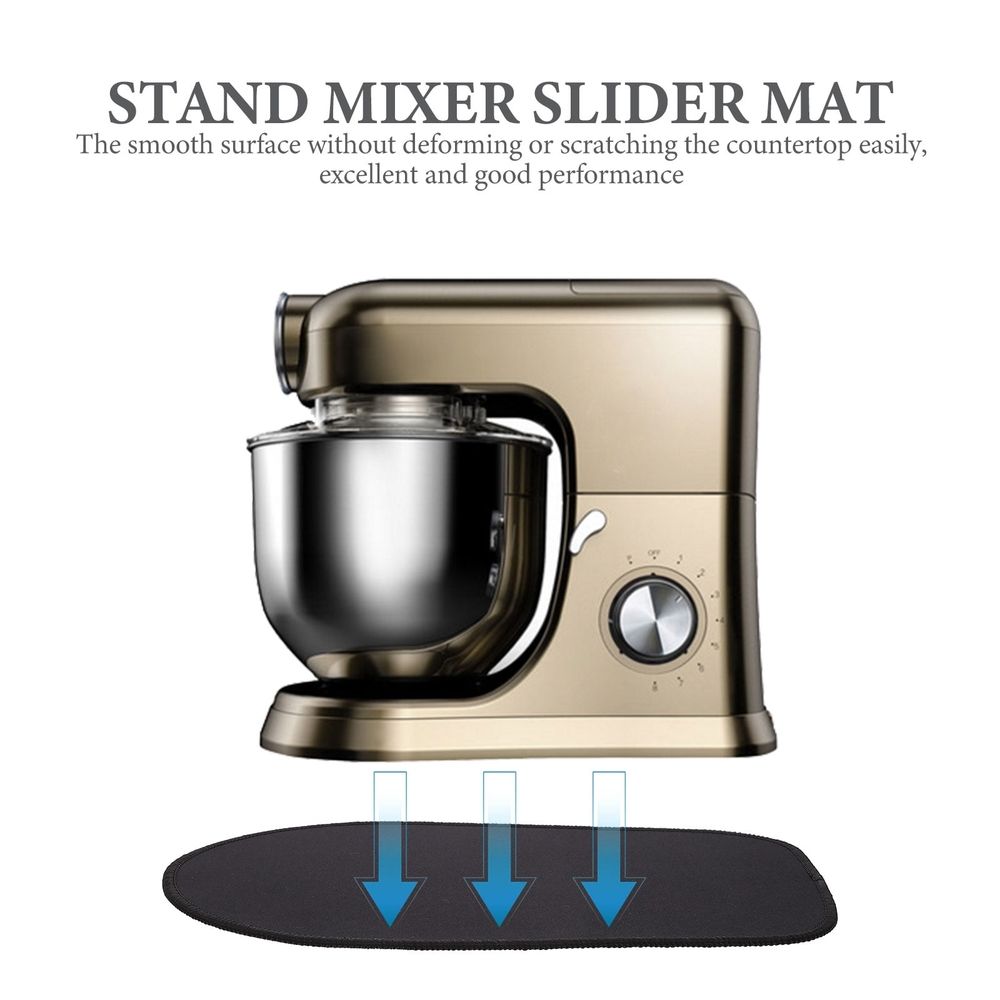 Premium Black Rubber Stand Mixer Mover for Stable and Safe Kitchen Use