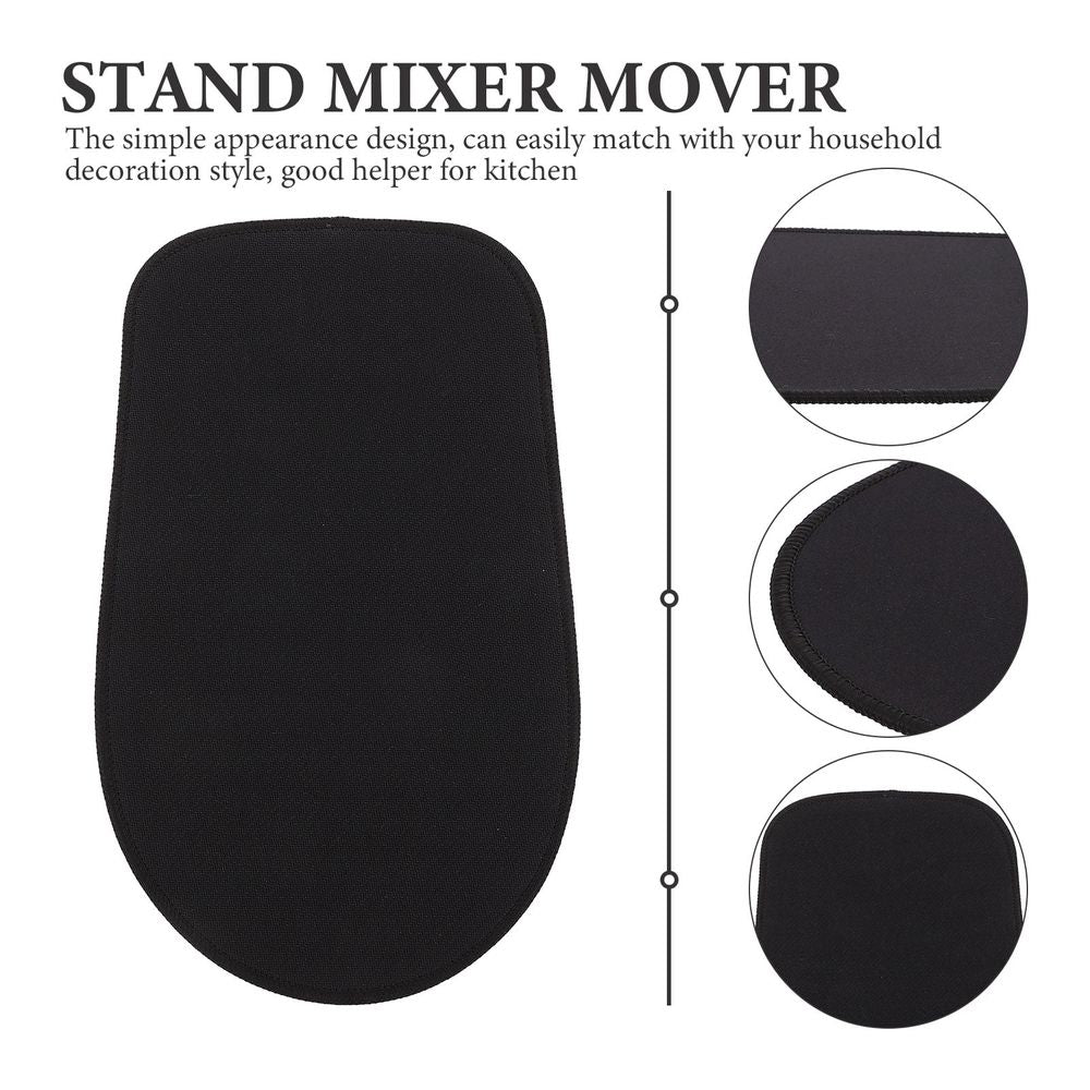 Premium Black Rubber Stand Mixer Mover for Stable and Safe Kitchen Use