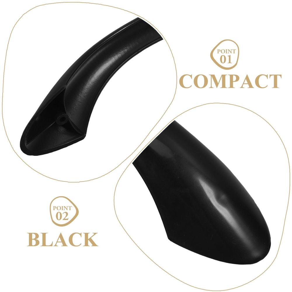 Black Detachable PP Handle for Cookware Ergonomic Design Heat-Resistant Material
