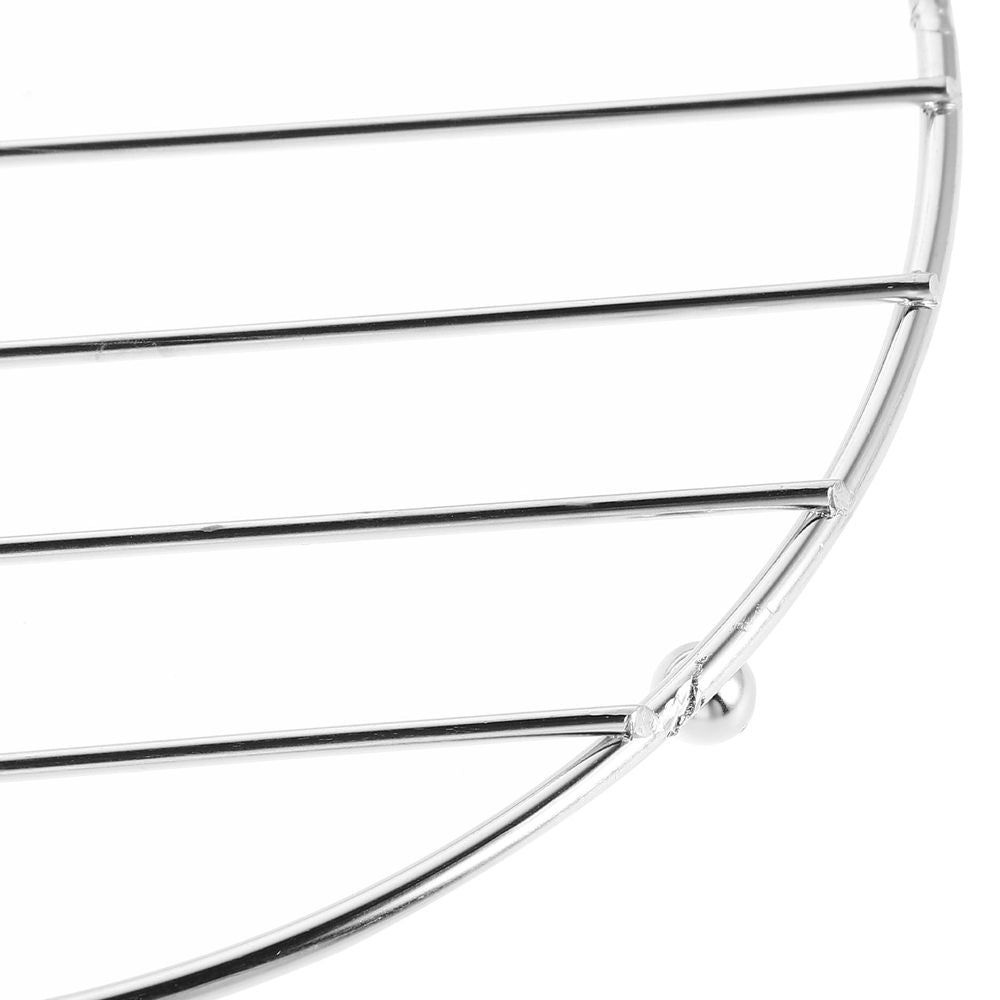 Multi-Purpose Round Stainless Steel Baking Rack for Oven Cooking and Hot Pot Stand